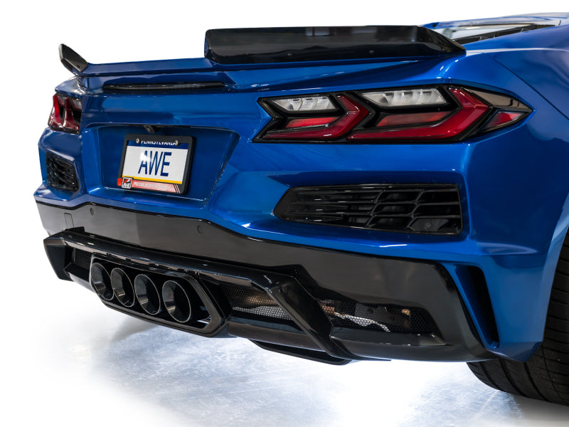 AWE Tuning 2023 C8 Corvette Z06 SwitchPath Cat-Back Exhaust - Diamond Black Tips