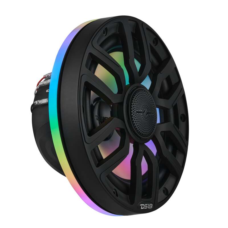 DS18 Marine And Powersports Speakers And Towers Ring 8in Digital LED lights 1/2in Spacer Depth