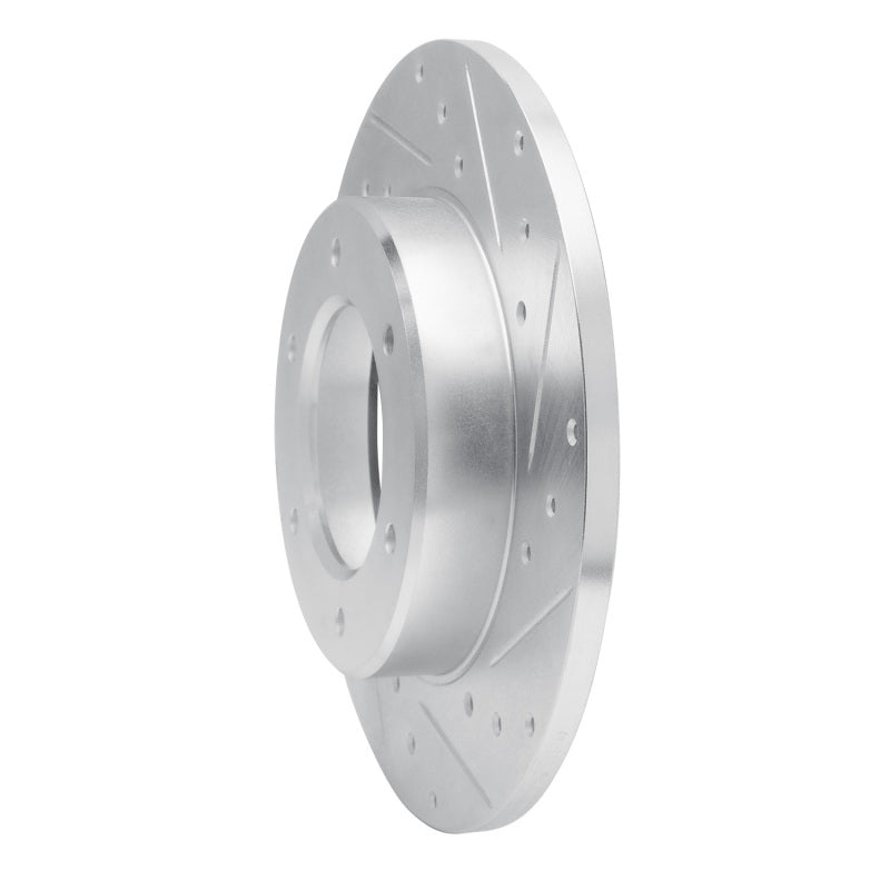R1 Concepts R1 79-80 Toyota Pickup Front Right Drilled & Slotted Silver Brake Rotor