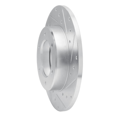 R1 Concepts R1 79-80 Toyota Pickup Front Right Drilled & Slotted Silver Brake Rotor