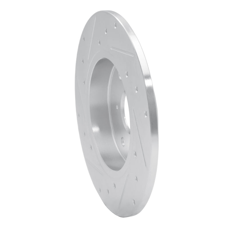 R1 Concepts R1 05-16 Smart Fortwo Front Right Drilled & Slotted Silver Brake Rotor
