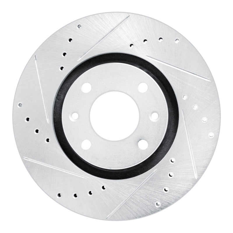 R1 Concepts R1 03-25 Peugeot Partner (Mexico) Front Left Drilled & Slotted Silver Brake Rotor
