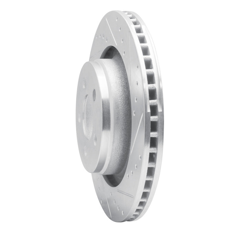 R1 Concepts R1 11-12 Jeep Liberty Front Right Drilled & Slotted Silver Brake Rotor