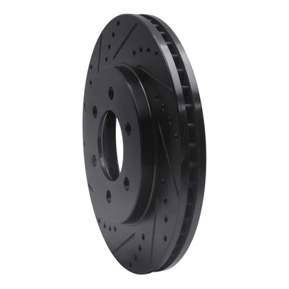 R1 Concepts R1 02-06 Ford Expedition Front Left Drilled & Slotted Black Brake Rotor
