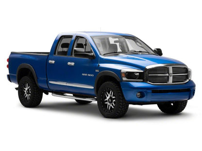 Raxiom 06-09 Dodge RAM 1500/2500/3500 Axial Headlights w/ SEQL LED Bar- Black Housing (Clear Lens)