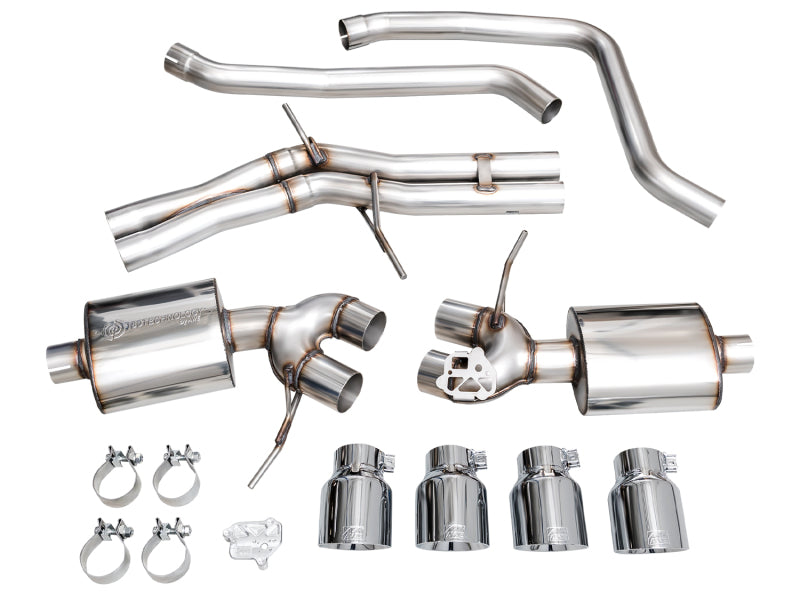 AWE Tuning 2022+ Porsche Macan 2.9TT Touring Edition Cat-Back Exhaust w/ Chrome Silver Tips