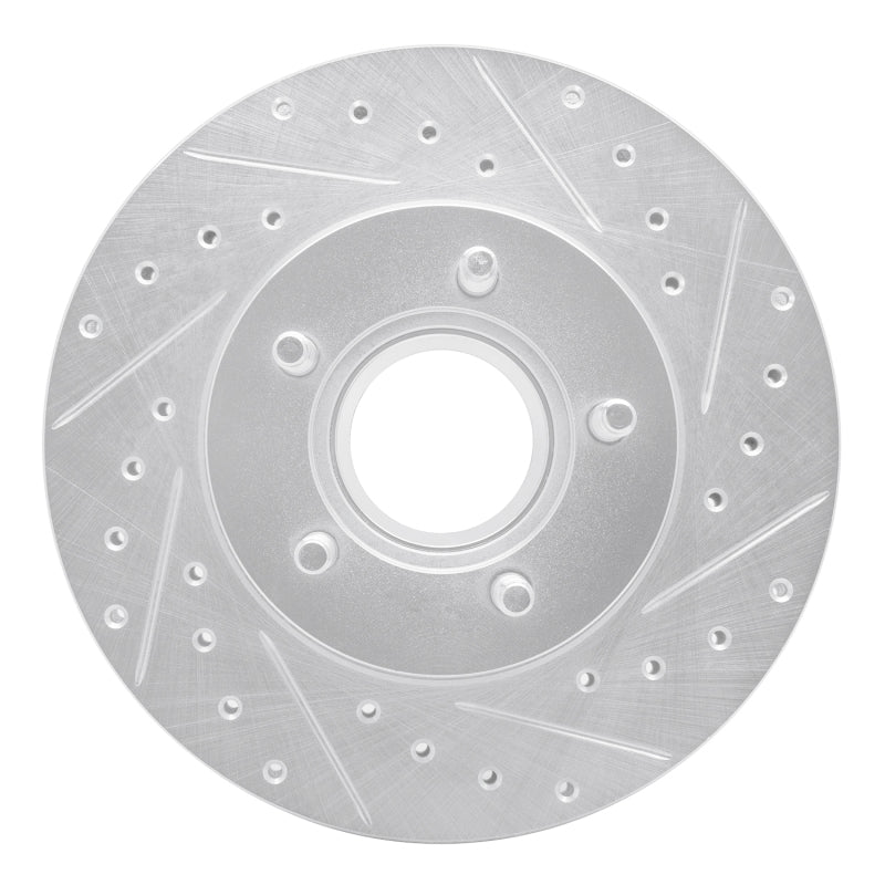 R1 Concepts R1 95-97 Ford Ranger (USA/Canada) Front Right Drilled & Slotted Silver Brake Rotor