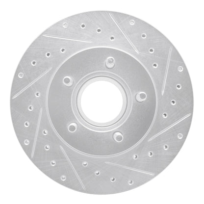 R1 Concepts R1 95-97 Ford Ranger (USA/Canada) Front Right Drilled & Slotted Silver Brake Rotor