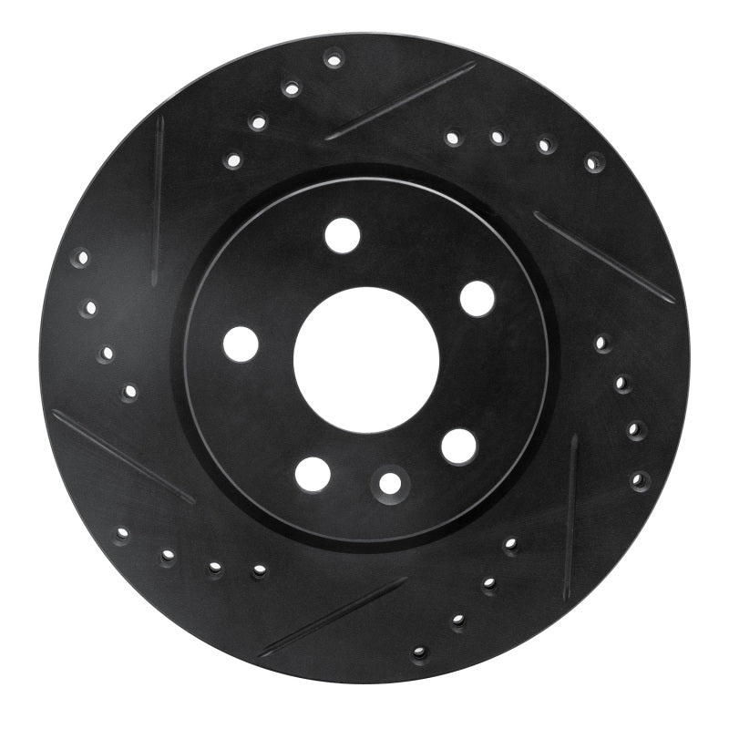 R1 Concepts R1 11-23 Chevrolet Bolt EUV Front Left Drilled & Slotted Black Brake Rotor