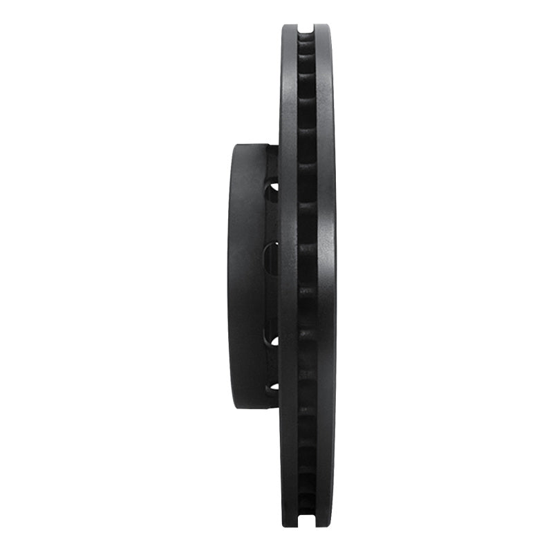 R1 Concepts R1 90-91 Audi 90 Quattro Front Left Drilled & Slotted Black Brake Rotor