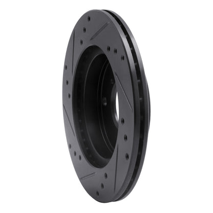 R1 Concepts R1 89-94 Suzuki Swift Front Right Drilled & Slotted Black Brake Rotor