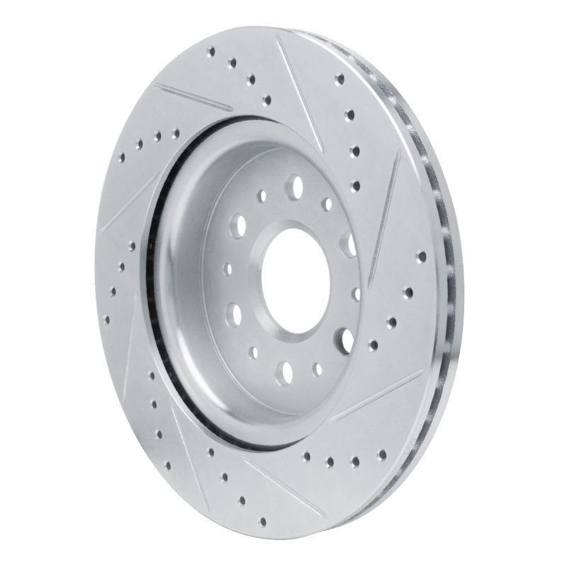R1 Concepts R1 17-25 Buick Enclave Rear Left Drilled & Slotted Silver Brake Rotor