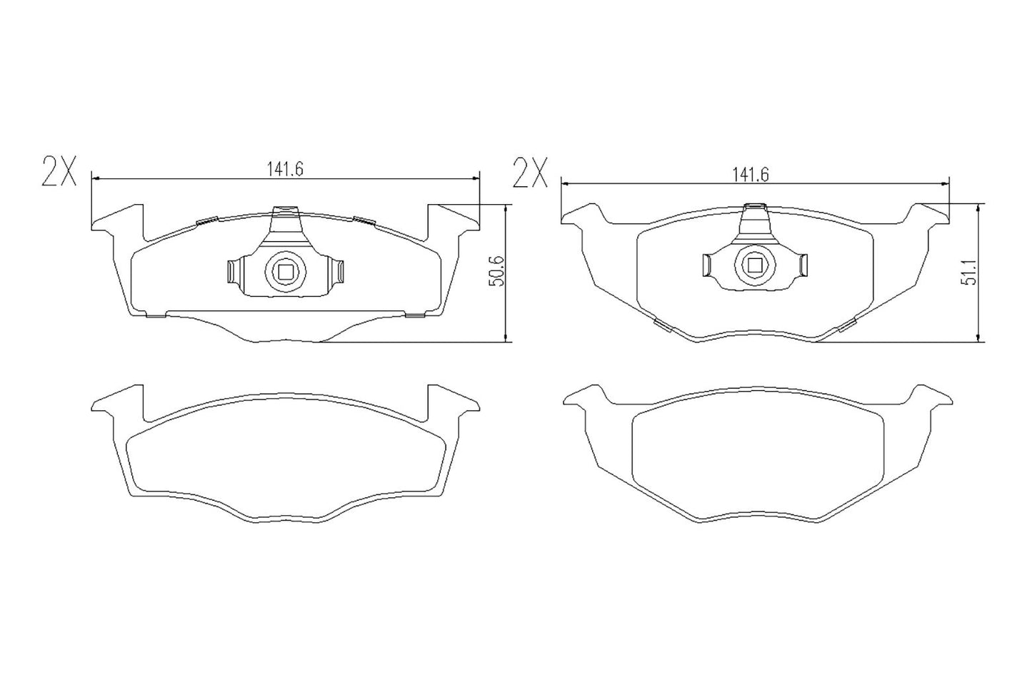 BOGAP A8210153 Brake Pad Set, Disc Brake | ML Performance Car Parts