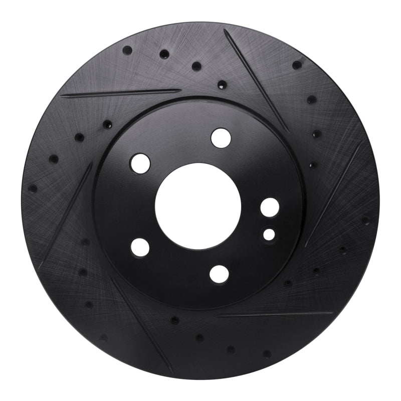 R1 Concepts R1 16-23 Mercedes-Benz Metris Front Right Drilled & Slotted Black Brake Rotor