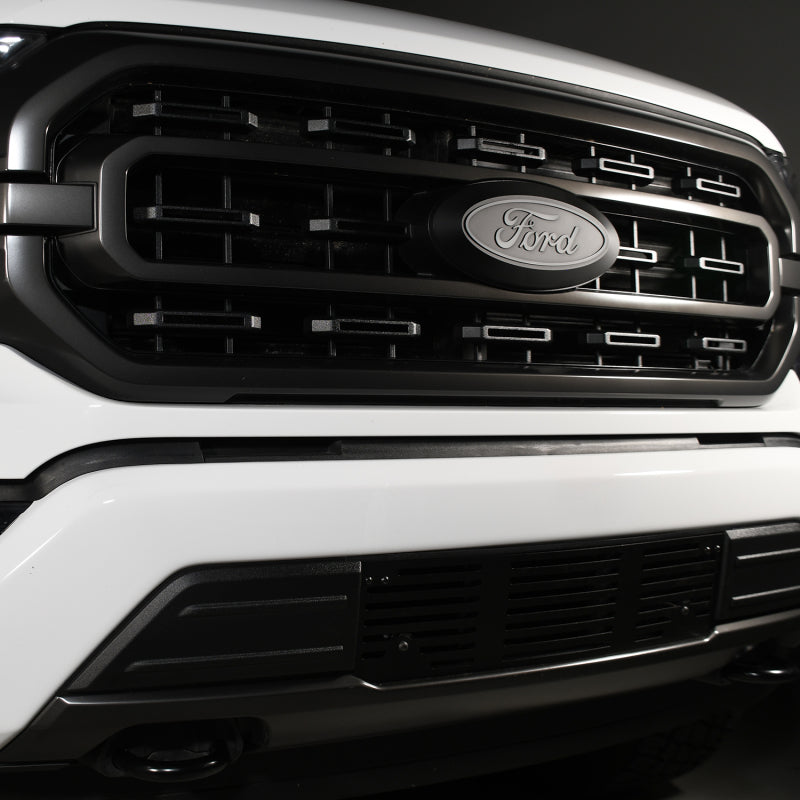 Putco 2020 Ford SuperDuty - Black Powder Coated - Bar Pattern Bumper Grille Inserts