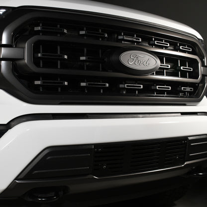 Putco 2020 Ford SuperDuty - Black Powder Coated - Bar Pattern Bumper Grille Inserts