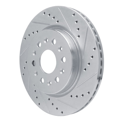 R1 Concepts R1 17-25 Buick Enclave Rear Right Drilled & Slotted Silver Brake Rotor