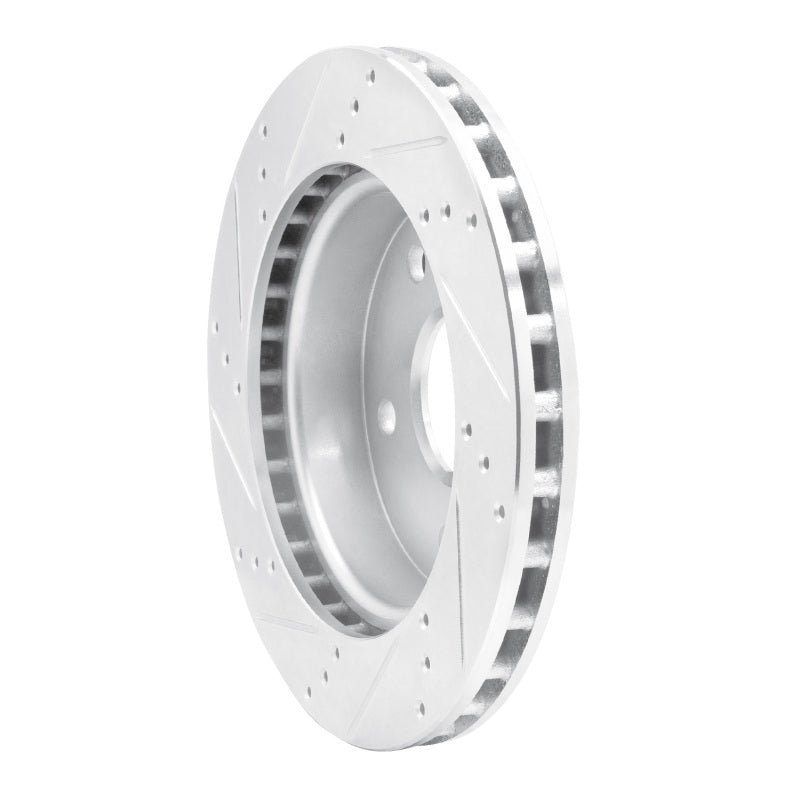 R1 Concepts R1 05-11 Dodge Dakota 4WD Front Right Drilled & Slotted Silver Brake Rotor