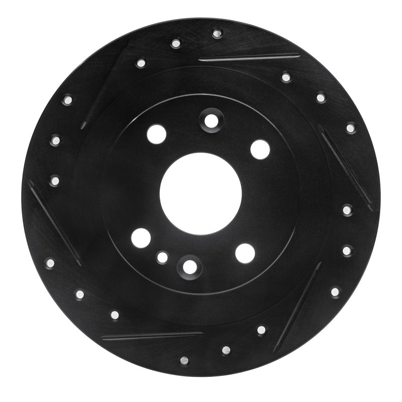 R1 Concepts R1 18-19 Volkswagen SAVEIRO (Mexico) Rear Left Drilled & Slotted Black Brake Rotor