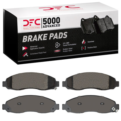 DFC 03-04 Dodge Dakota 4WD Front 5000 Advanced Semi Metallic Brake Pads