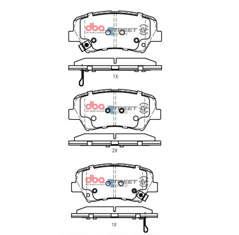 DBA 17-20 Hyundai Elantra (w/280mm Front Rotor) 2.0L Front SSEV Street Series Brake Pads