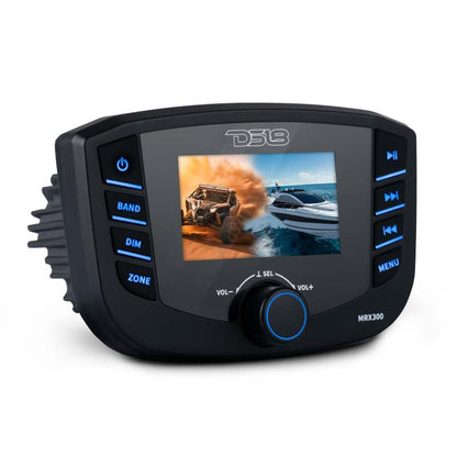 DS18 3in Color TFT Screen 3 Zones 4 volts Output BT RDS 4 x 50 Watts Headunit