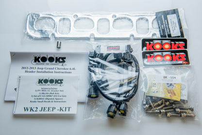 Kooks Headers Kooks 2012+ WK2 Jeep Grand Cherokee SRT 6.4L 2inx3in SS Longtube Header w/ Catted Conn. Pipes