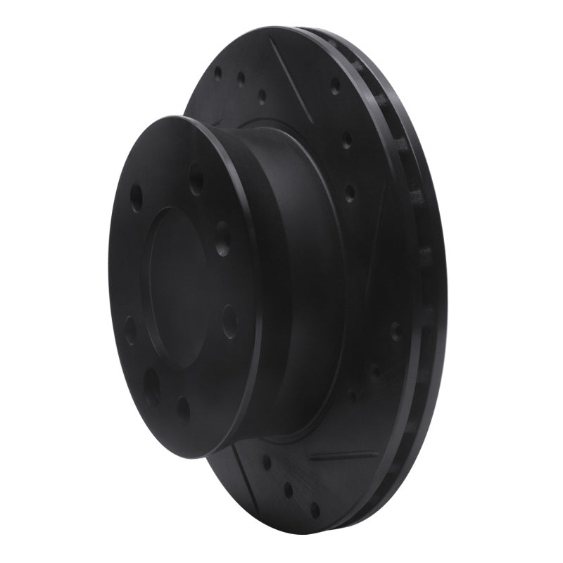 R1 Concepts R1 02-06 Dodge Sprinter 2500 Front Right Drilled & Slotted Black Brake Rotor