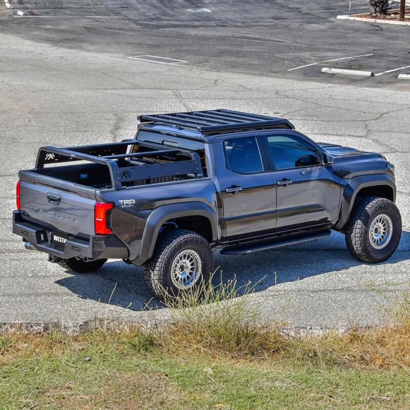 Westin 24-26 Toyota Tacoma Double Cab Mesa Roof Rack - Textured Black