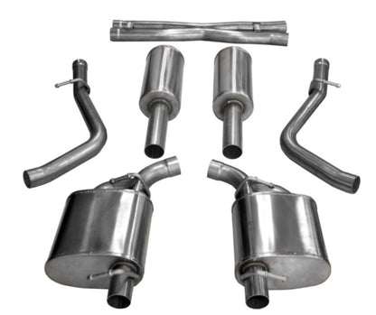 CORSA Performance Corsa 2015-2023 Dodge Challenger 3.6L 2.5in Cat-Back Dual Rear Exit (re-uses stock exhaust bezel)