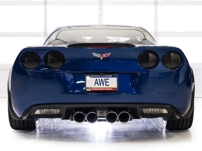 AWE Tuning C6 Chevrolet Corvette Z06/ZR1 Touring Edition Axle-Back Exhaust w/ Chrome Silver Tips