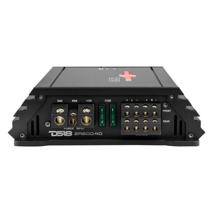 DS18 4-Channel Class D Amplifier 2x 400/4ohm Bridge 4 x 240/2ohm 4 x 150/4ohm Watts RMS