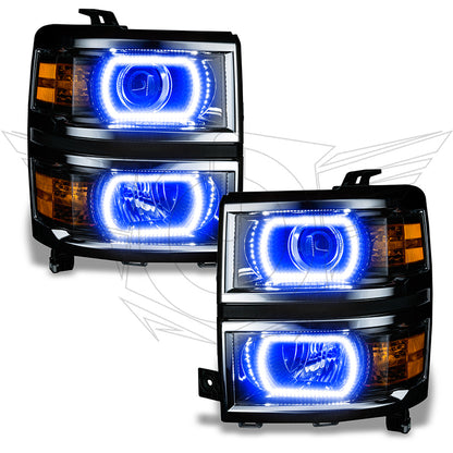ORACLE Lighting Oracle Chevy Silverado 14-15 Halo Kit Projector Style - ColorSHIFT w/ 2.0 Controller