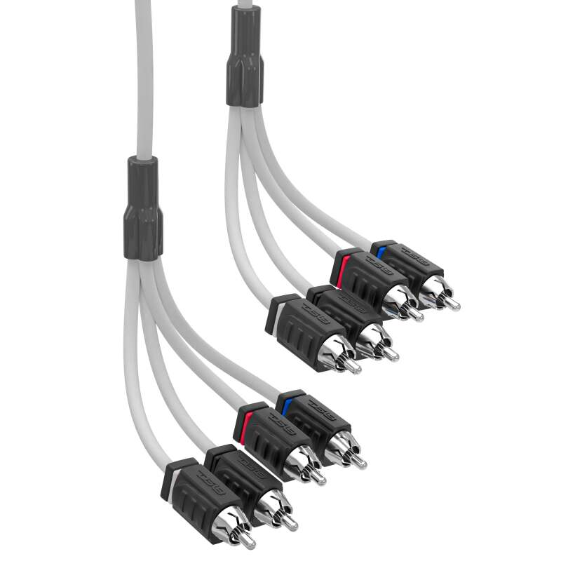 DS18 Marine Grade Tinned Copper OFC RCA Wires 4-Channel 6 Feet