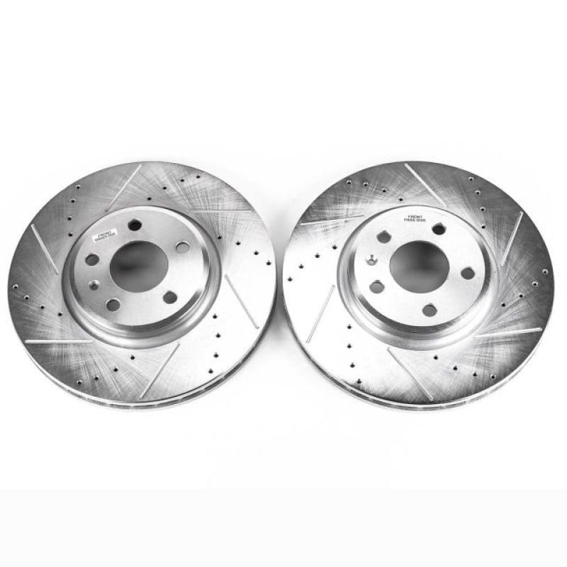 PowerStop Power Stop 09-11 Audi A4 Front Evolution Drilled & Slotted Rotors - Pair