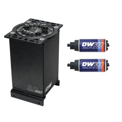 DeatschWerks 3.0L Staged Surge Tank w/ DW300 Fuel Pumps