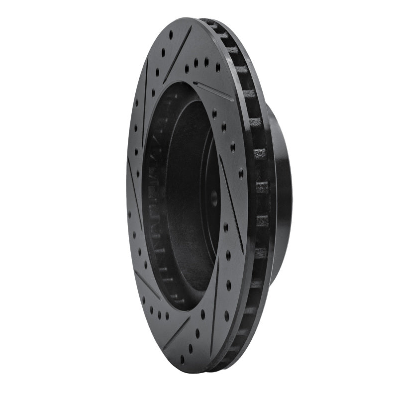 R1 Concepts R1 87-90 Dodge Dakota 4WD Front Right Drilled & Slotted Black Brake Rotor