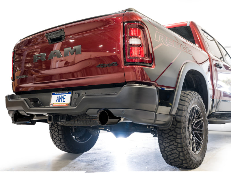 AWE Tuning 2025+ RAM 1500 3.0TT Rebel 0FG Cat-Back Exhaust w/ Diamond Black Tips