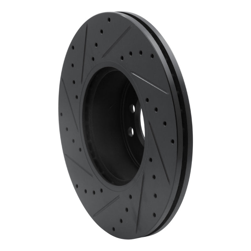 R1 Concepts R1 07-21 BMW 220i (Mexico) Front Right Drilled & Slotted Black Brake Rotor