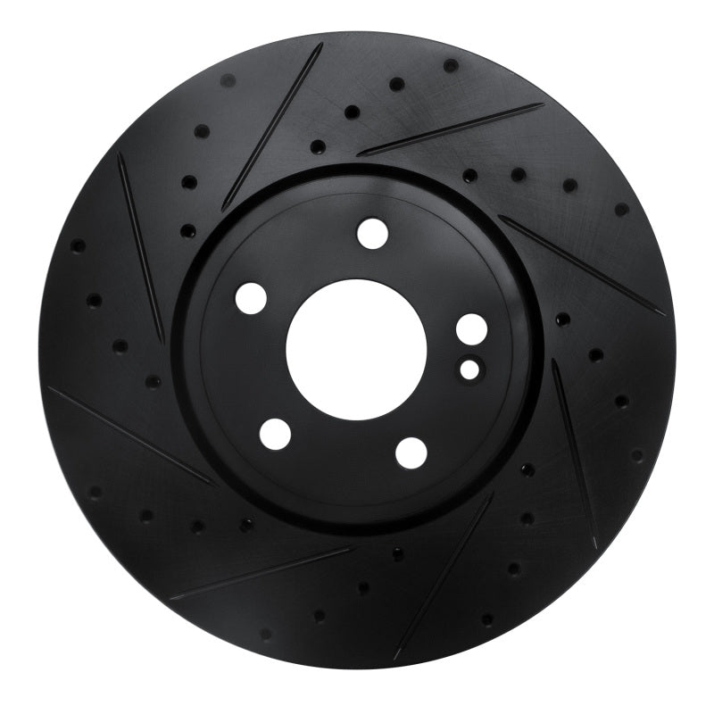 R1 Concepts R1 19-26 Mercedes-Benz A220 Front Left Drilled & Slotted Black Brake Rotor