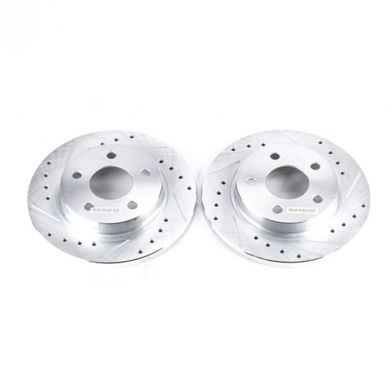 PowerStop Power Stop 93-05 Ford Taurus Rear Evolution Drilled & Slotted Rotors - Pair