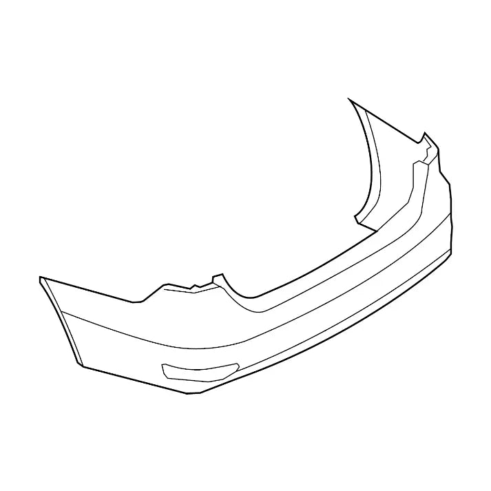 Genuine Volkswagen 5C6807421H Rear Bumper Cover (Inc. Jetta, Jetta GLI, Jetta Hybrid)
