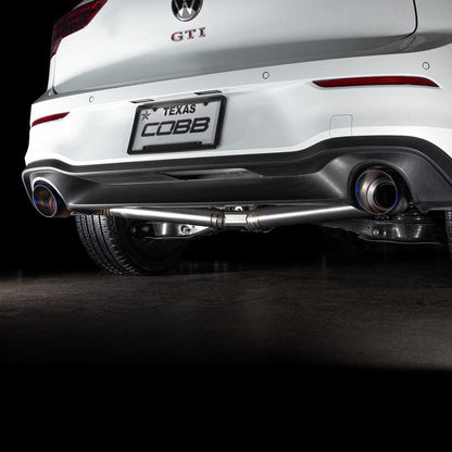 COBB 5V4160 CAT-BACK EXHAUST SYSTEMS TITANIUM FOR VOLKSWAGEN GOLF GTI (MK8) 2022-