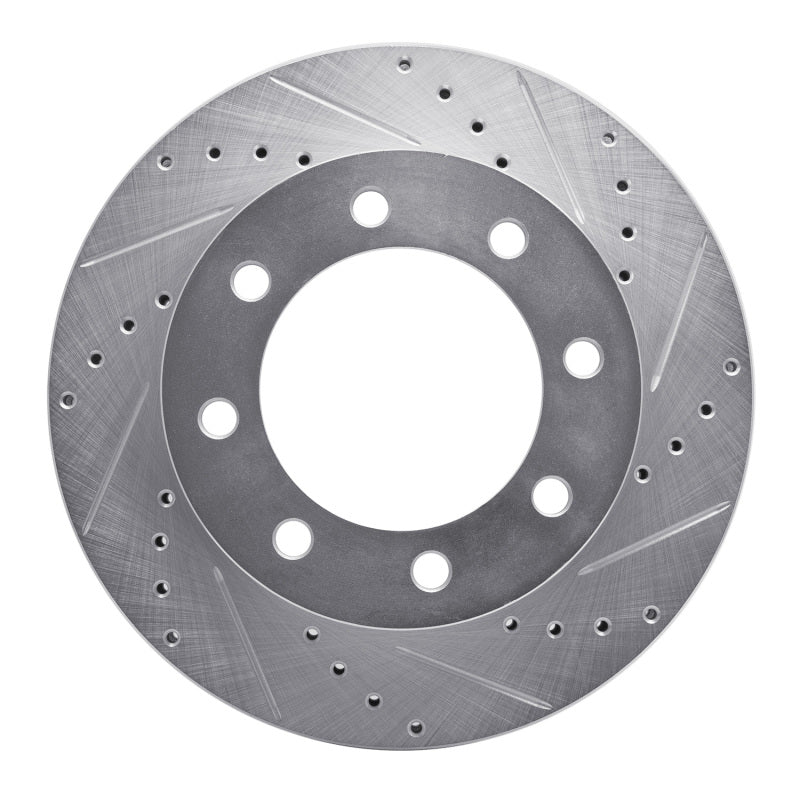 R1 Concepts R1 05-12 Ford F-250 4WD (Super Duty) Front Right Drilled & Slotted Silver Brake Rotor
