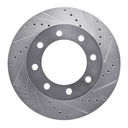 R1 Concepts R1 05-12 Ford F-250 4WD (Super Duty) Front Right Drilled & Slotted Silver Brake Rotor
