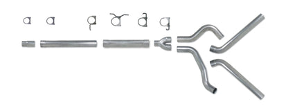 Diamond Eye Performance Diamond Eye KIT 4in Catback MFLR RPLCMENT PIPE DUAL AL: 94-97 FORD 7.3L F250/F350 PWRSTROKE