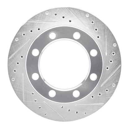 R1 Concepts R1 80-94 Ford F-250 4WD (Excl Super Duty) Front Right Drilled & Slotted Silver Brake Rotor