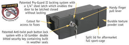 Tuffy Products Tuffy Bronco Security Glovebox 196677- Black