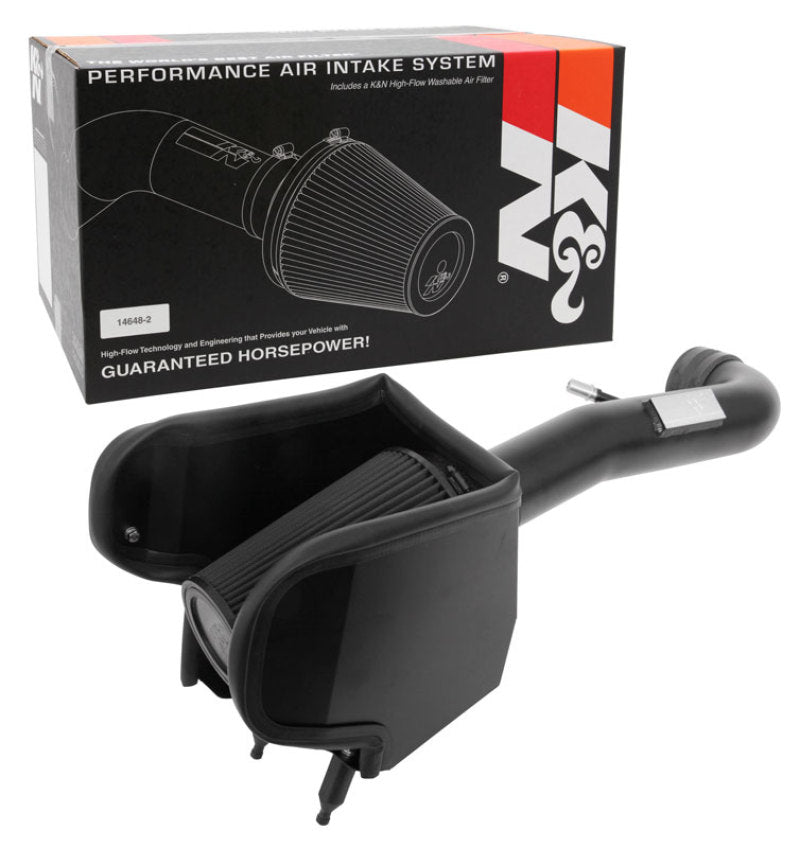 K&N Engineering K&N 2018 Jeep Wrangler JL V6-3.6L F/I Blackhawk Performance Intake Kit (No Jeep Grand Cherokee)