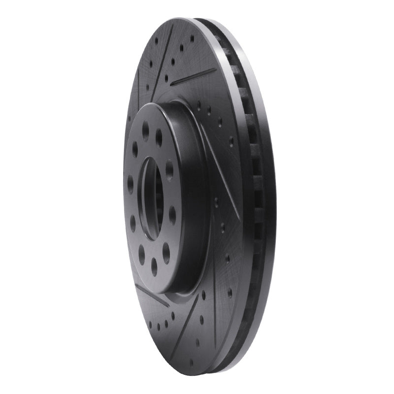 R1 Concepts R1 16-21 Buick LaCrosse Front Left Drilled & Slotted Black Brake Rotor